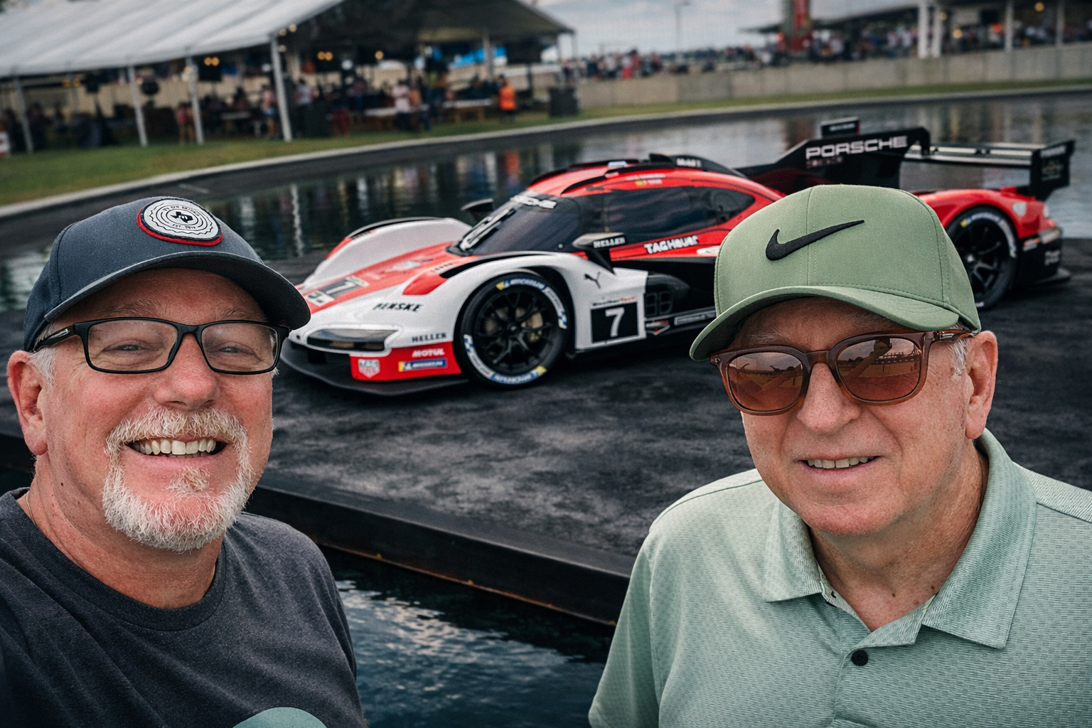 Forge 77 founders at a motorsport event